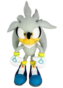 Muñeca de peluche Great Eastern GE-8960 Sonic The Hedgehog 13", plateada - Imagen 1 de 3