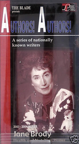 JANE BRODY lecture health nutrition New York Times VHS - Image 1 of 1