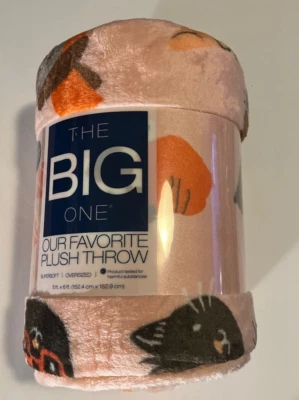 Manta The Big One Holidays Otoño Gatos Talla Grande Súper Suave 60x72 *Nueva* Foto 1 de 3