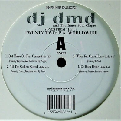 DJ DMD "SONGS FROM THE LP TWENTY TWO" 1999 VINYL 12" SAMPLER ISO-V222 *SEALED* - Image 1 of 2