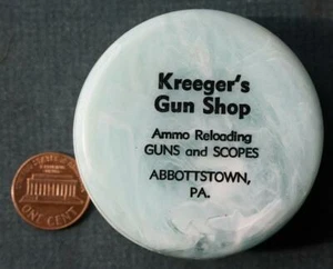 1960-70er Ära Abbottstown Pennsylvania Kreeger's Gun Shop zusammenklappbarer Reisebecher - - Bild 1 von 1