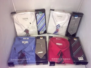 Camicia elegante uomo croce svizzera con 2 cravatte taglie e colori disponibili - Foto 1 di 5