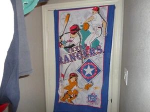 Vintage 90er Jahre Texas Rangers Baseball Strandtuch - Bild 1 von 2
