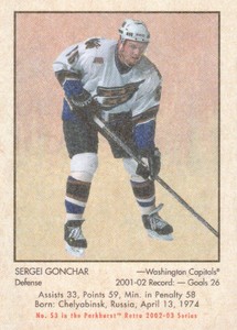 2002-03 Parkhurst Retro Hockey Mini #53 Sergei Gonchar