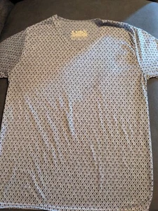 Ouky kurzärmeliges T-Shirt Damen schwarz weiß Druck leicht - Bild 1 von 9
