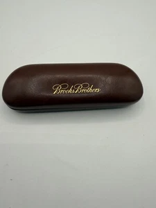 Estuche de Transporte Gafas Brooks Brothers Gold Script De Colección Marrón COMO NUEVO - Imagen 1 de 3
