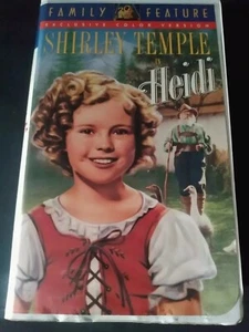 "Heidi" mit Shirley Temple in diesem colorierten Familienfeature VHS sehr guter Zustand - Bild 1 von 5