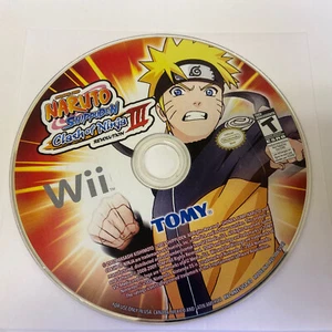Naruto Shippuden Clash of Ninja Revolution 3 III Nintendo Wii *Disc Only, Tested - Picture 1 of 6