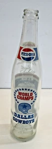 Vintage - 1971 NFL World Champs - DALLAS COWBOYS - 16oz Pepsi Bottle #GP-2 - Picture 1 of 6