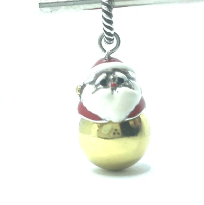 Brighton SANTA BELL Claus Gold Detailed Face Perfect Merry Christmas  Charm - Imagem 1 de 4