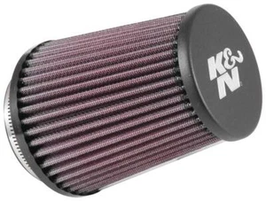 K&N RE-5286 Round Straight Aluminum Universal Rubber Filter - Picture 1 of 2