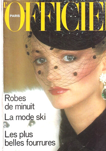 L'OFFICIEL 1978 MARCY HUNT GUNILLA LINDSTROM CHANEL FURS GIVENCHY CELINE COUTURE