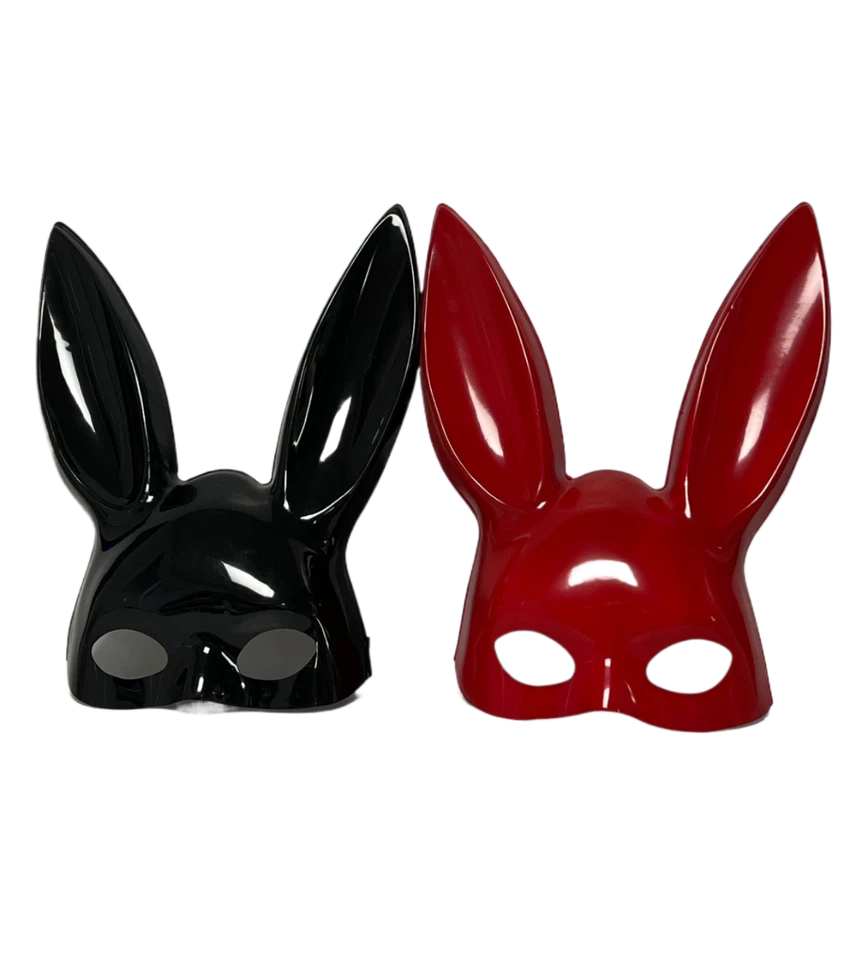 Rabbit Ears Mask Fancy Dress Costume Xmas Party Cute Bunny Shiny Mask Cosplay - Image 1 of 4