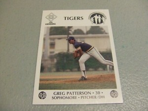 1985 LSU Tigers Baseball Greg Patterson  McDag Chemical Dependency BatonRouge