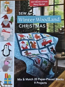 Sew A Winter Wonderland Christmas By Mary Hertel 9 Projects 20 Paper Piecing - Picture 1 of 11