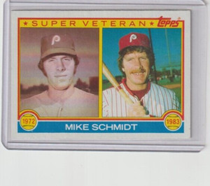 1983 Topps Mike Schmidt Super Veteran Card #301 Phillies