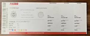Biglietto Fenerbahce - Grasshoppers 2016 Coppa di Lega UEFA partita calcio calcio - Foto 1 di 1