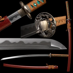 Handmade Katana Carbon Steel Japanese Real Sharp Samurai Sword Full Tang - Picture 1 of 12