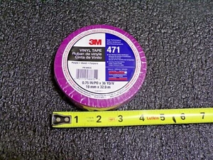 3M Floor Marking Tape, Solid, Continuous Roll, 3/4" Width, 1 EA(JT) - Picture 1 of 3
