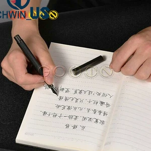 HongDian 1850 schwarz Metall Füllfederhalter EF/F/gebogene Neu im Büro Familiengeschenke L3US - Bild 1 von 12