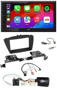JVC Bluetooth 2DIN Lenkrad DAB USB Autoradio für Hyundai ix35 ab 2013 ohne Sound - Bild 1 von 12