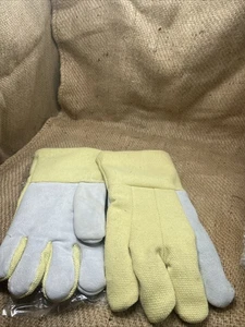 Stanco K214LWL aus Kevlar 14" Handschuhe Leder verstärkte Handfläche Daumen - Bild 1 von 8