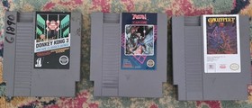 NES Donkey Kong 3 - 5 Screw, Trojan  - 5Screw, Gauntlet 2 - 3Screw