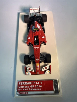 TAMEO Ferrari  F 14 T  Chinese 2014 8th Kimi Raikkonen Rare Model 011/165 - Image 1 of 4