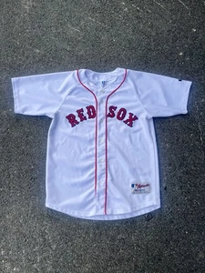 Vtg Boston Redsox Russell MLB Baseball Jersey Size Youth XL - Picture 1 of 7
