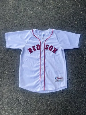 Vtg Boston Redsox Russell MLB Baseball Jersey Size Youth XL - Image 1 of 4