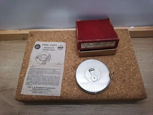Vintage L.S. Starrett Co. Pocket Tape Measure No. 505 - 50ft Made In U.S.A. - Picture 1 of 9