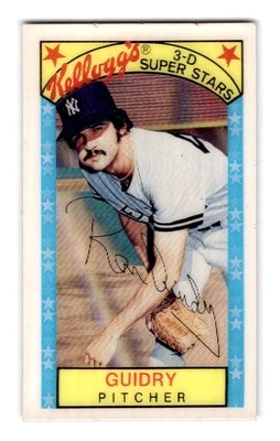 1979 Kellogg's 3-D Super Stars #11 Ron Guidry New York Yankees - Image 1 of 2