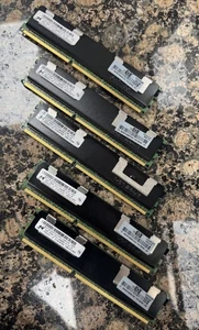 Lot Of 5 — 4GB 2Rx4 PC3-10600R-9-10-J0 MT36JSZF51272PZ-1G4F1AB - Picture 1 of 2