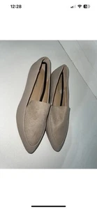 London Rebel Women's Pointed Toe Flat Ballet Loafers Shoes Cream Size 39 - Picture 1 of 2