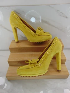 Ralph Lauren Purple Label gelbe Wildleder High Heels Gr. 39 Made in Italy NEU - Bild 1 von 8