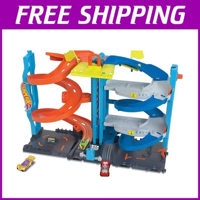 Transforming Race Tower Playset, 1:64 Scale Vehicle - Image 1 of 4