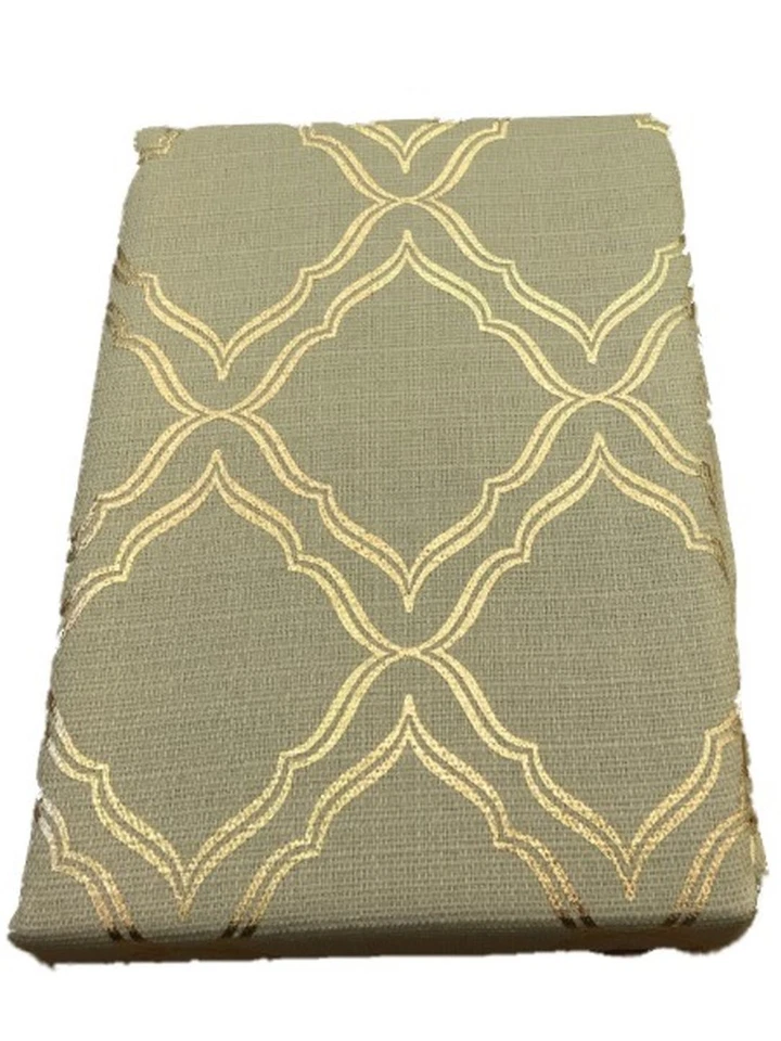 Luna Enrejado Tela Pergamino Dorado Navidad Cortina de Ducha Baño de Vacaciones Foto 1 de 1