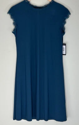 Tiana B. Dress Sleeveless Womens M Teal Lace Trim Knee Length New - Image 1 of 4