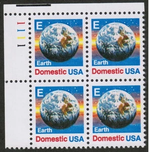 US USA Sc# 2277 MNH FVF PLATE # BLOCK E Earth Space - Picture 1 of 1