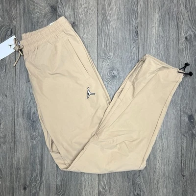 Jordan Pants Medium Mens Essentials Statement Woven Warm Up Beige $75 - Image 1 of 4