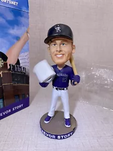 "Reloj Trevor Story Story Time Bobblehead Colorado Rockies SGA raro en caja 7" - Imagen 1 de 12