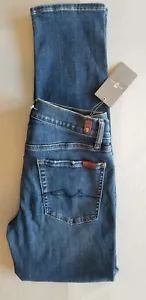 7 FOR ALL MANKIND Men Slim Fit Stretch Cotton Denim Jean - 30x34 Blue 7D513210 - Picture 1 of 6