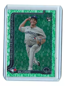 2025 Topps Serie 1 Jake Bloss RC Huevo de Pascua Lata Vacaciones Lámina Verde #63 BlueJays - Imagen 1 de 2