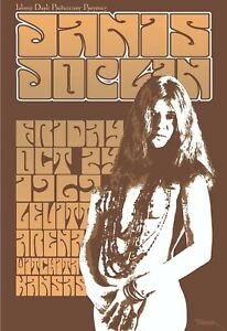 Janis Joplin Reproduction 4" x 6" Mini Concert Poster Free Top Loader  #2
