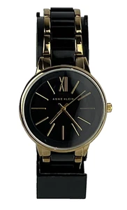 Anne Klein Women's Watch AK/1412 WR Rose Gold Tone Black - New Battery - Nice! - Picture 1 of 5