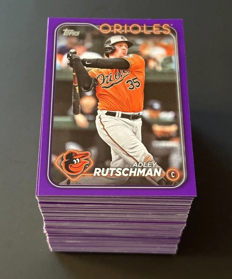 2024 Topps Serie 1, 2, Actualización - Tarjetas Paralelas Púrpura Meijer Tú eliges de la lista Foto 1 de 1