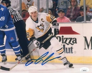 Mario Lemieux signed autographed 8x10 photo Pittsburgh Penguins JSA COA PROOF - Picture 1 of 3