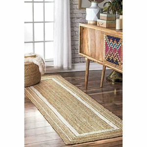 Jute Runner rug latest design rustic look carpet for living room - Picture 1 of 5