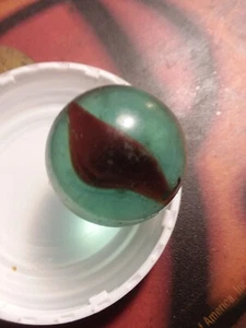 Collectible Jumbo Clear with Orange Design Marble - Picture 1 of 1