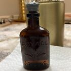 Vtg Royall Spyce by Lyme glass perfume bottle with tin crown shapped cap Pre Ow